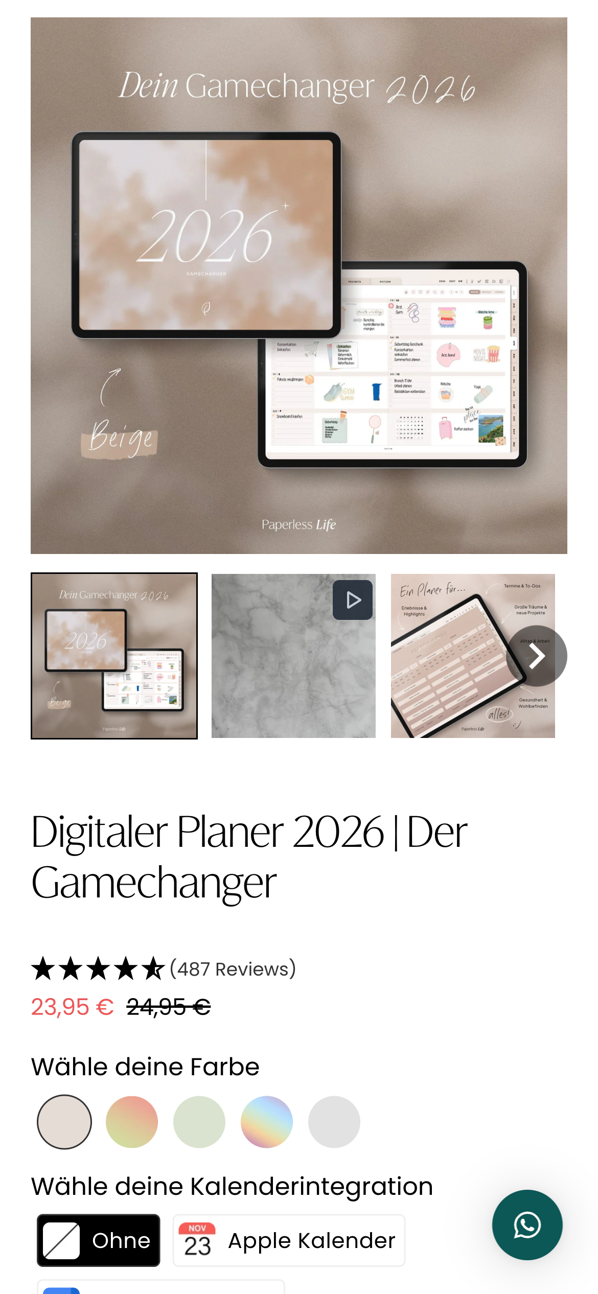 Produktseite — Struktur und Hierarchie